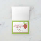 Gevouwen bedankkaart Rode Schuur Dieren (Binnen)