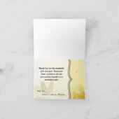 Gevouwen bedankkaart Sunny Morning Boerderij Land  (Binnen)