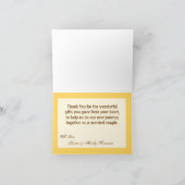 Gevouwen bedankkaart Sunrise Wheat Country Rustic (Binnen)