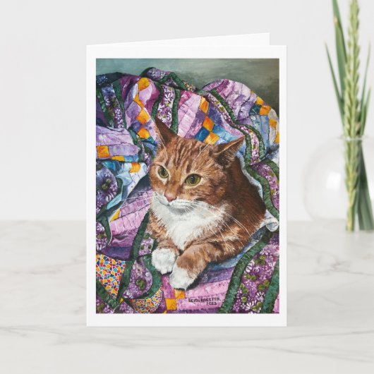 Gevouwen bedankkaart, verjaardags Kaart (Voorkant)