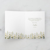 Gevouwen bedankkaart voor baby shower. (Binnen)