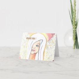Gevouwen bedankkaart voor baby shower zalnokdesign