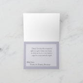 Gevouwen bedankkaart Winter Wonderland bomen Sneeu (Binnen)