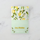 Gevouwen bedankkaart Zomerverjaardagsfeest (Binnen)