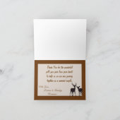 Gevouwen bedankkaartjagers Camo Camo Camo Camo Fla Bedankkaart (Binnen)