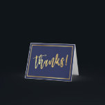 GEVOUWEN BEDANKT bar mitswa gouden script marinebl<br><div class="desc">Door Kat Massard >>> www.simplysweetPAPERIE.com <<< [ OPMERKING - HET GOLD-EFFECT IS EEN GEDRUKT AFBEELDING ] Een modern, eenvoudig ontwerp voor een BEDANKKAART Als sjabloon kunt u eenvoudig uw eigen gegevens toevoegen of op de knop Aanpassen drukken en kunt u tekst, lettertypen, formaten enz. toevoegen of wijzigen TIP: 1. Om...</div>