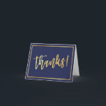 GEVOUWEN BEDANKT bar mitswa gouden script marinebl<br><div class="desc">Door Kat Massard >>> www.simplysweetPAPERIE.com <<< [ OPMERKING - HET GOLD-EFFECT IS EEN GEDRUKT AFBEELDING ] Een modern, eenvoudig ontwerp voor een BEDANKKAART Als sjabloon kunt u eenvoudig uw eigen gegevens toevoegen of op de knop Aanpassen drukken en kunt u tekst, lettertypen, formaten enz. toevoegen of wijzigen TIP: 1. Om...</div>