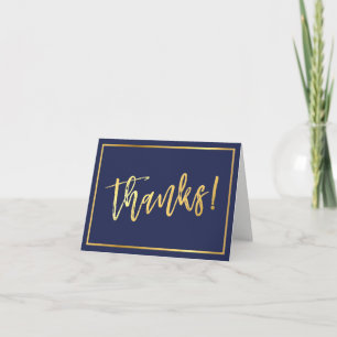 GEVOUWEN BEDANKT bar mitswa gouden script marinebl