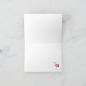 Gevouwen Bedankt Flamingos Sunset Kaart (Binnen)