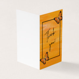 Gevouwen bedankt kaart