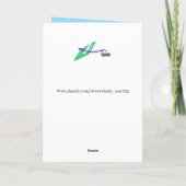 Gevouwen bedankt Kaart: Autumn Leaves (Achterkant)