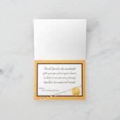 Gevouwen Bedankt Kaart Papieren Lantaarns op Rood (Binnen)