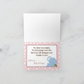 Gevouwen Bedankt Kaart Safari Oerwoud Animals Gree (Binnen)