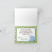 Gevouwen Bedankt Kaart Safari Oerwoud Animals Gree (Binnen)