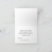 Gevouwen Bedankt Kaart Sweet 16 Silver White (Binnen)