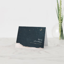 Gevouwen bedankt Kaart "Vrolijk Kerstfeest"