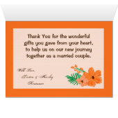 Gevouwen bedankt lente hibiscus flower Hawai (Binnen Horizontaal (Onder))