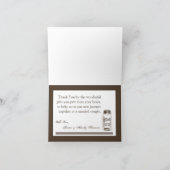 Gevouwen Bedankt Mason Jar Country Rustic Vas (Binnen)