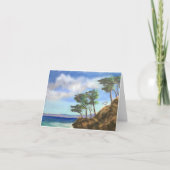 Gevouwen bedankt, Point Lobos, Carmel Bedankkaart (Voorkant)