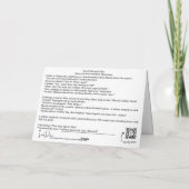 Gevouwen Beer Sign Kaart (Achterkant)