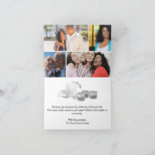 Gevouwen begrafenis bedankkaart (Binnen)