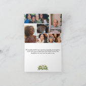 Gevouwen begrafenis bedankkaart (Binnen)