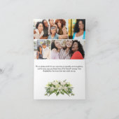 Gevouwen begrafenis bedankkaart (Binnen)