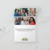 Gevouwen begrafenis bedankkaart - met dankbaarheid (Binnen)