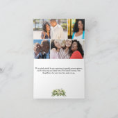 Gevouwen begrafenis bedankkaart - met dankbaarheid (Binnen)