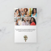 Gevouwen begrafenis bedankkaart - met dankbaarheid (Binnen)