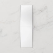 Gevouwen benoemingskaart afsprakenkaart (Buitenkant ongevouwen)