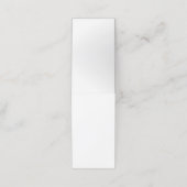 Gevouwen benoemingskaart afsprakenkaart (Buitenkant ongevouwen)