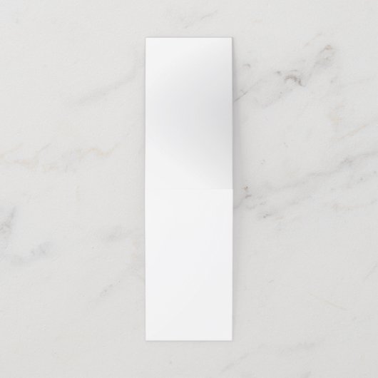 Gevouwen benoemingskaart afsprakenkaart (Buitenkant ongevouwen)