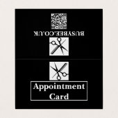 Gevouwen benoemingskaart - BusyBee Design Visitekaartje (Buitenkant ongevouwen)