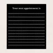 Gevouwen benoemingskaart - BusyBee Design Visitekaartje (Binnenkant ongevouwen)