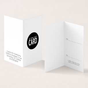 gevouwen benoemingskaart visitekaartje