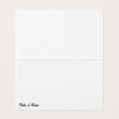 Gevouwen blanco briefkaart van Alaska Kaart (Binnenkant ongevouwen)