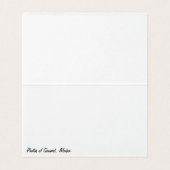 Gevouwen blanco kaart van Seward Alaska (Binnenkant ongevouwen)