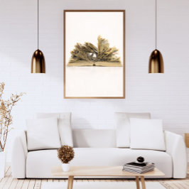 Gevouwen Boek Kunst Sculptuur Schets – Oud Papier  Poster