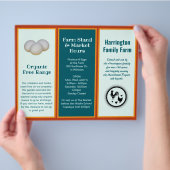 Gevouwen Boerderijen Business Dubbelzijdige Flyer (Hand)