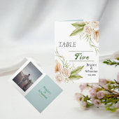 Gevouwen Boho Delicate Pampas Foto Tafel No