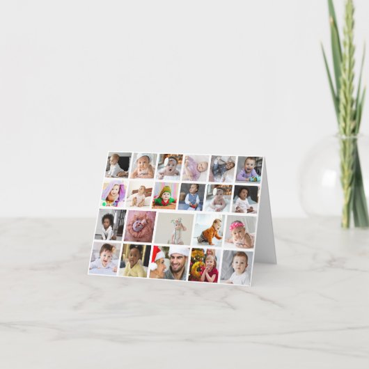 Gevouwen dank aankondiging (Voorkant)