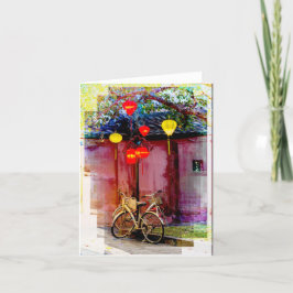 Gevouwen dank bedankkaart