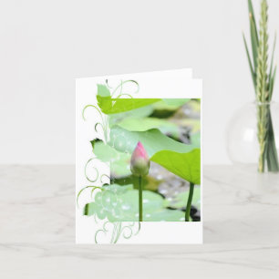 Gevouwen dank bedankkaart