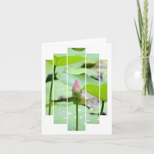 Gevouwen dank bedankkaart (Voorkant)