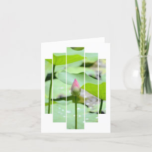 Gevouwen dank bedankkaart