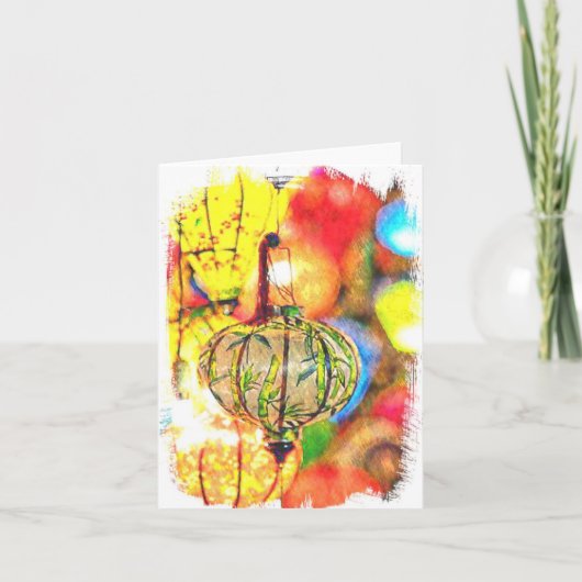 Gevouwen dank bedankkaart (Voorkant)