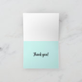 Gevouwen dank bedankkaart (Binnen)