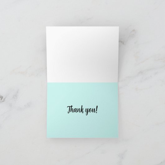 Gevouwen dank bedankkaart (Binnen)