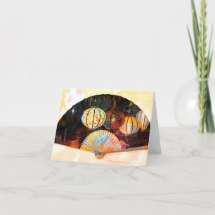 Gevouwen dank bedankkaart